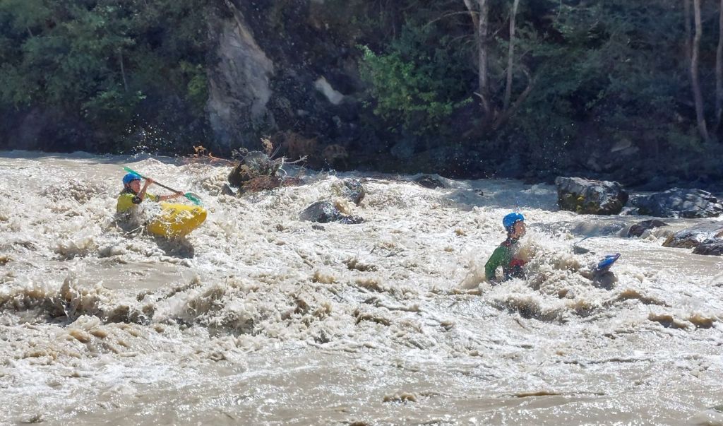 Framke saampjes door het gat