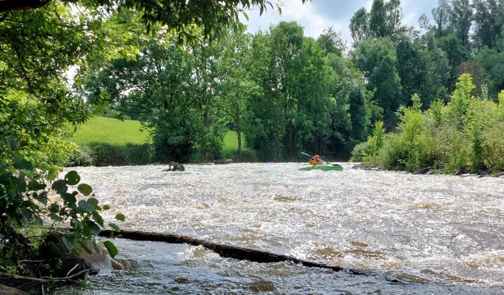 Jericho pakt zelf een keerwater halverwege de lange vistrap. Helemaal gepland, toch?